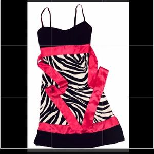 Ruby Rox Black & Pink Dress, Sz Large, NWOT
